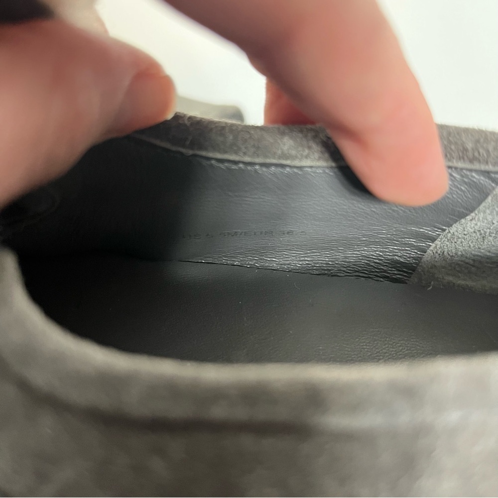 Vince Shearling Zola Suede Slip On Platform Loafer 6.5 - Picture 9 of 11